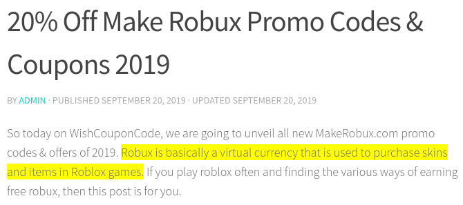 Make Robuxcom Promo Codes