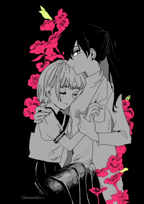 去年から保険医と女生徒の話が描きたかった
去年の絵 