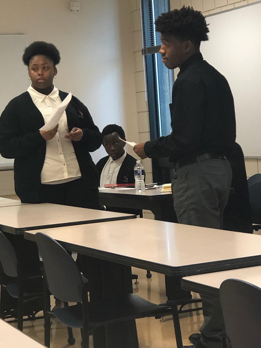 Shaw High School won the first round in the Thurgood Marshall Oratorical Debate Team Competition held at TRI-C Metro Campus. #IAMEC