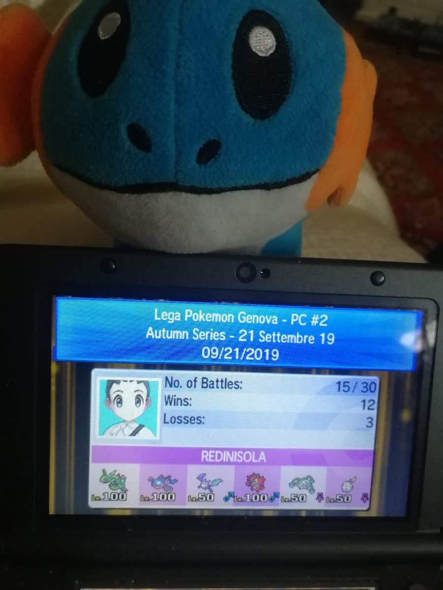 Won another PC in Genoa today, very happy for the team and for the fun I had and I'm looking forward to another tournament ASAP.
Big shoutout and excuses to my friend and runner-up <a href="/CaneRossoVGC/">Red</a> who was a bit unlucky today
60/300