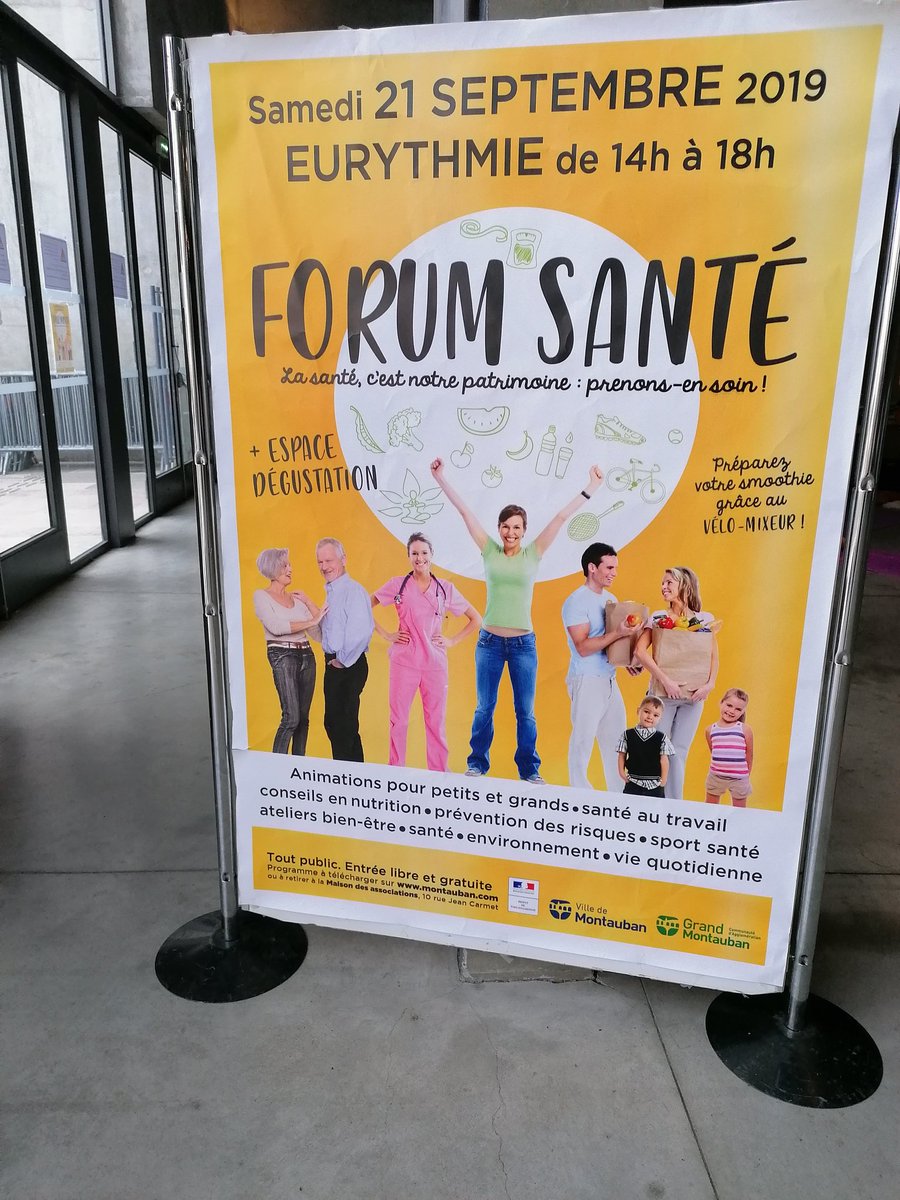 BagurMariedo's tweet photo. Bel après-midi à #Montauban au #forumSante Nombreux ateliers pour améliorer son quotidien, cuisine, yoga, prévention au travail, curiosité Le vélo mixeur, on pédale et on bois son smothie Les enfants adorent. Rv l'an prochain https://t.co/Lc2587OZ4N