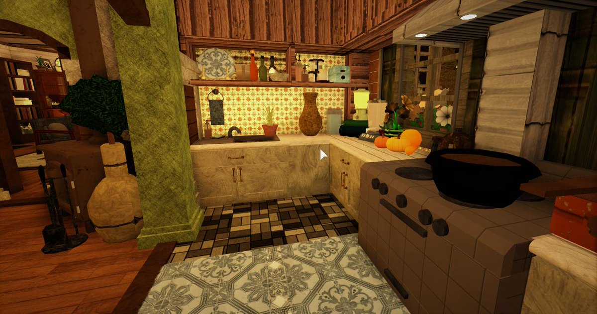 7 On Twitter Garden Person S Cottage 462k Here Is Photos Of Kitchen And Diningroom Part Bloxburg Roblox Welcometobloxburg - kitchen builds roblox bloxburg