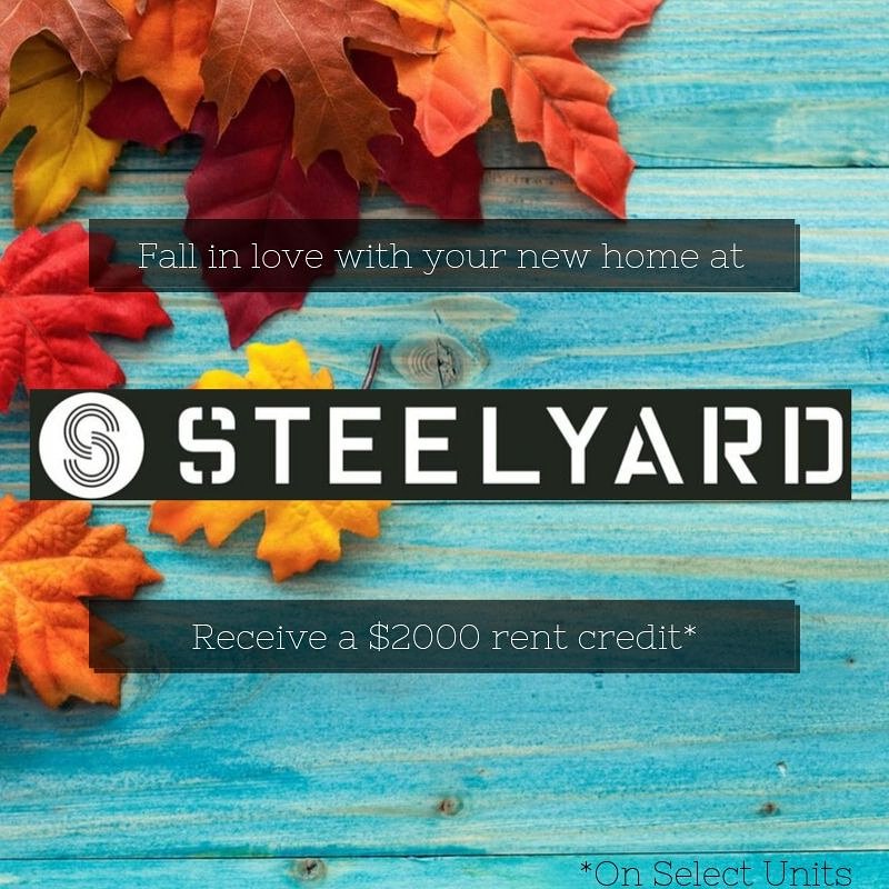 Don't let the rain stop you from taking advantage of this AMAZING SPECIAL!! Receive a $2000 RENT CREDIT on select units when you come lease today at Steelyard!! 

Office will be open from 10am-5pm!
We can't wait to see you!! 😊 #steelyard #apartmentsdowntown #bricktownokc