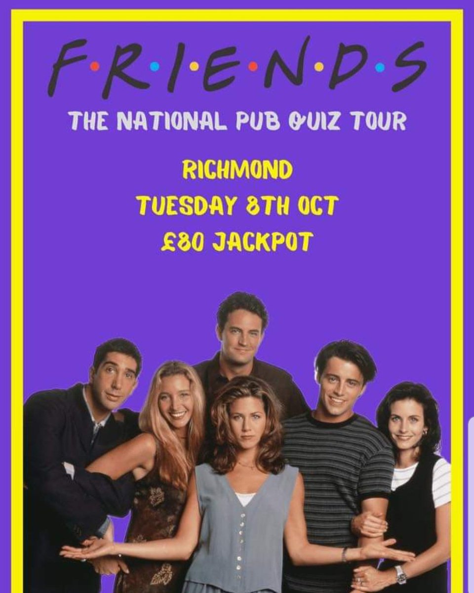 slug_richmond's tweet photo. Tuesday 8th of October we are holding a quiz theme night with a mega jackpot of £80.
Team size-min 2, max 8
Times-7pm to 10pm
Check out Yellow Elephant Promotions on Facebook for ticket sales or follow the link https://t.co/iwDyNkyvyH
Ticket-£4 per player
#Friends #slugrichmond https://t.co/V8bQjjWDVv