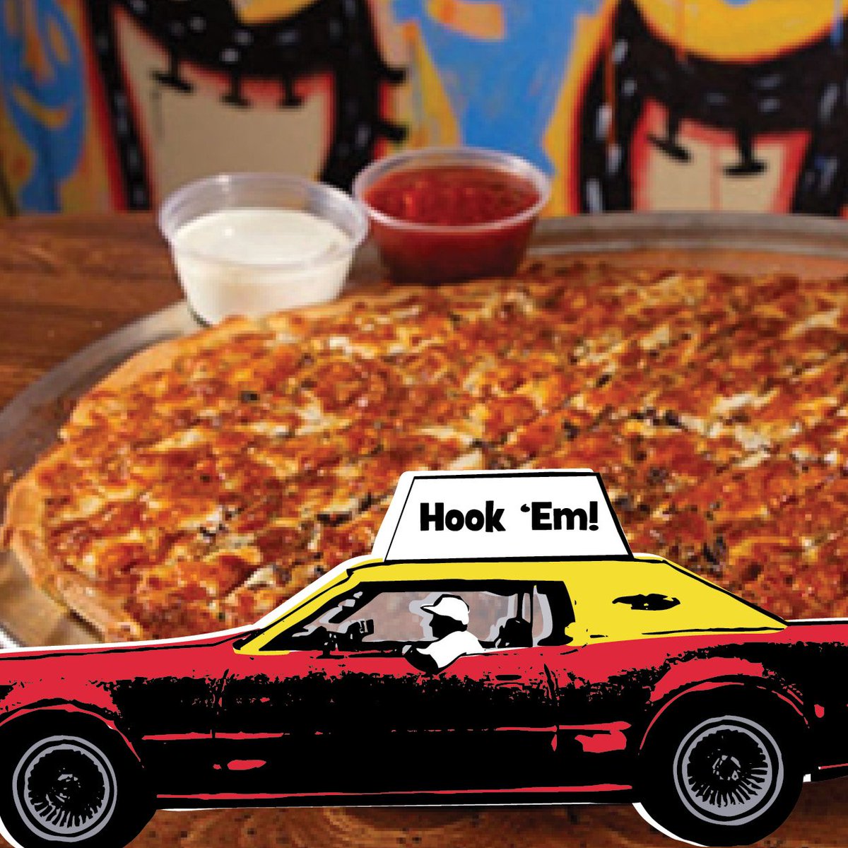 #HookEm Horns! If the Longhorns win, all fans will receive a free small order of cheesesticks at Austin’s Pizza the NEXT DAY! 

Valid on Sunday after game day ONLY. For dine-in or takeout orders only. Limit one order, per guest. (Coupon code: FREESMSTIX)