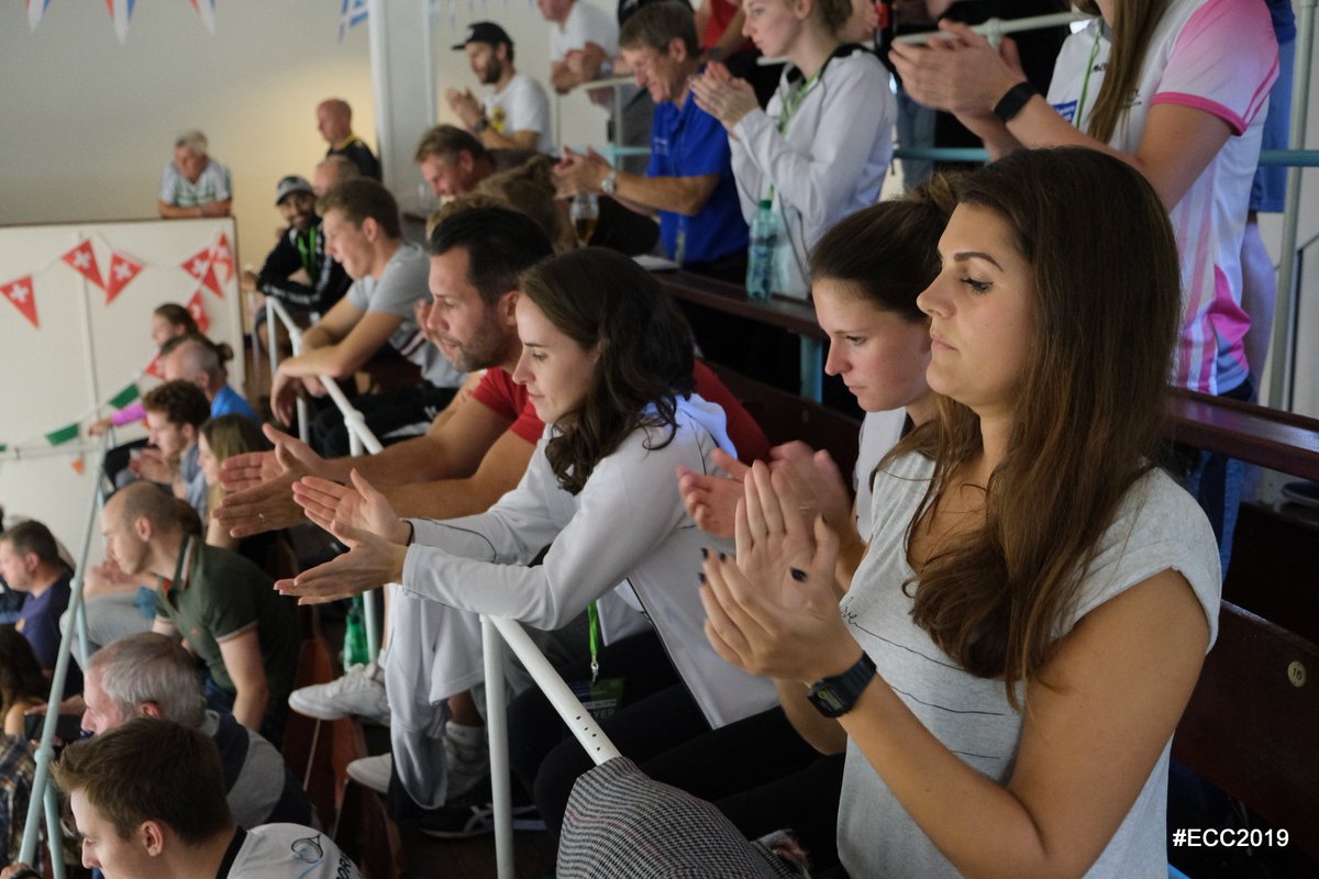 EuroClubs2019's tweet photo. Tense, but the crowd are loving it ... https://t.co/sLoCdH2gWJ