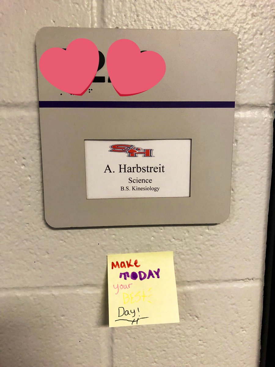 AHarbstreit's tweet photo. “Ms. Harbstreit, we’re making these notes to give to people to make them feel better” Me: “That’s so awesome and nice of you!” - Then I walk out to find one outside my room, and it definitely made me feel better ❤️ @AragonWildcats #6thgradescience https://t.co/KPRawmVchJ
