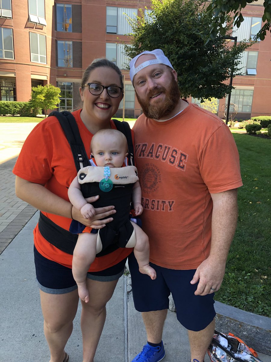 MrsMelAnnThomas's tweet photo. Birdie’s 1st SU Game! #cusegameday https://t.co/tiC3YAB708