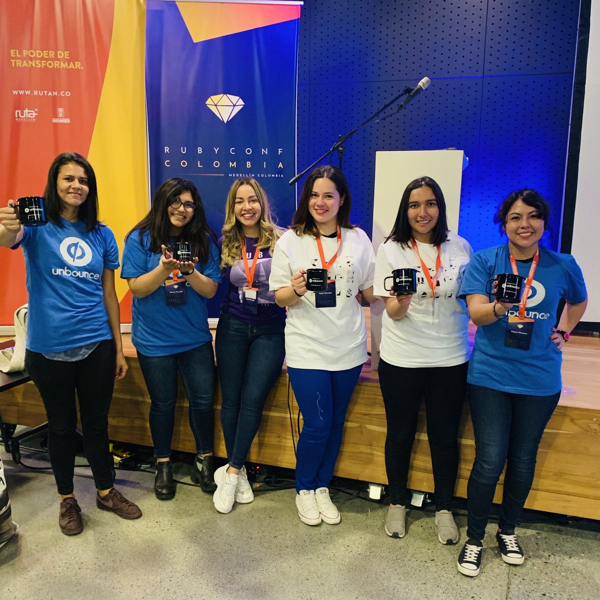 fashionate's tweet image. Thanks to @unbounce for supporting us bringing more scholars into @RubyConfCo 🇨🇴
#unbouncing 💙 #RubyconfCo