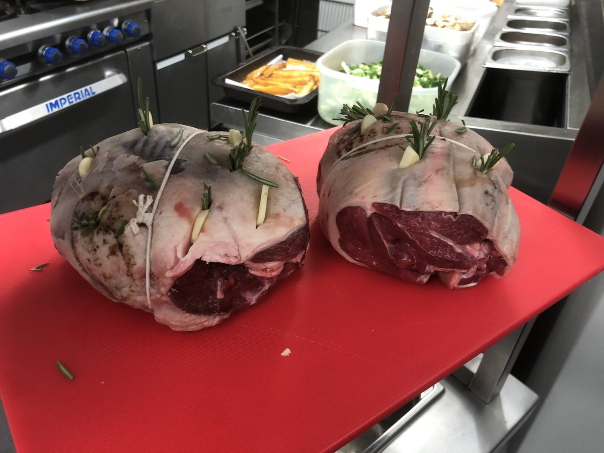 randomDingle's tweet photo. Leg of lamb from @DingleButcher for our @RickSteves group this evening #Dingle #lamb https://t.co/s4QGje4Yny