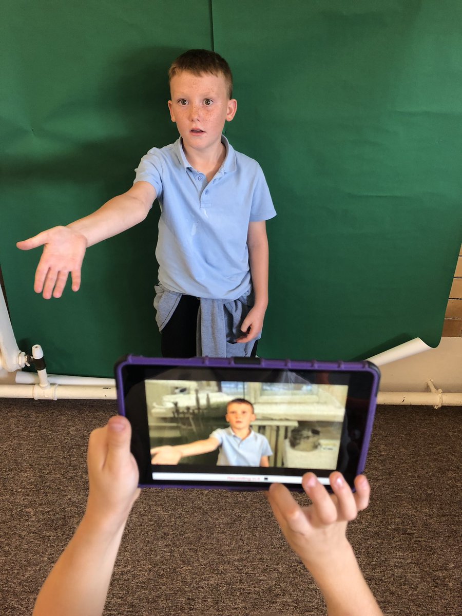 gladstonebarry's tweet photo. Turning our descriptive writing into Green Screen productions #TeamYear4 #DemonDentist #MissRoot @ICT_MrP @davidwalliams https://t.co/nP6c2o9hm3