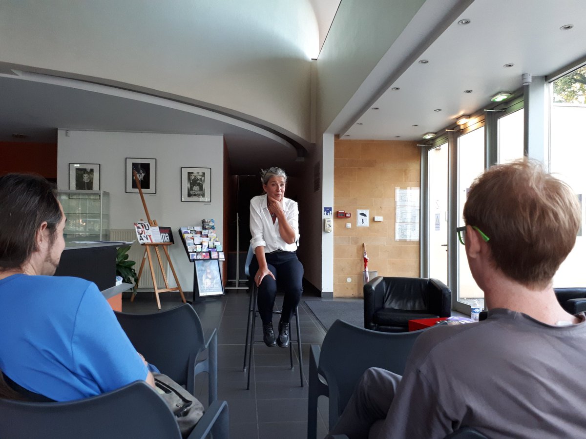 LaurenceCanteri's tweet photo. La Déambulation "entre superstitions et desirs" démarre à l'espace Bernard-Marie Koltės #JEP2019 #EDMV avec Nathalie Galloro https://t.co/nULm5K1qxj