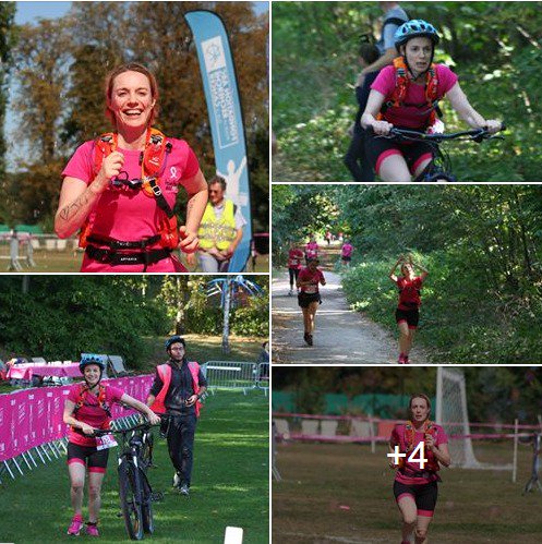 CicutoESCP's tweet photo. Triathlon des roses
Je l ai fait
Fière
Big pensées à toutes celles qui se battent contre ce fichu cancer https://t.co/bgGGJgmoSJ