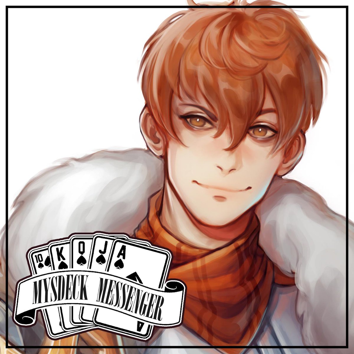 cranberrymymo's tweet photo. I was DYING to show you some preview for the pieces that I’ve been working on recently! It’s for a Mystic Messenger themed card deck project (@MysDeckCards), and here’s Seven as a King of Hearts! <3 #mysticmessenger https://t.co/ujtMwu01WQ