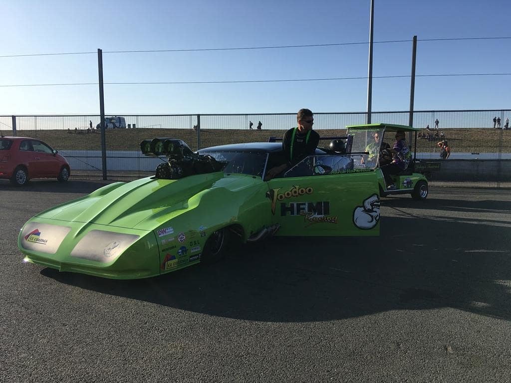 voodoohemi's tweet photo. On our way for qualification round number three.. #voodoohemi #voodoohemiracing #riseofthefenix #msa #national #Finals #santapodraceway #2019 https://t.co/q7bjYyVTqf