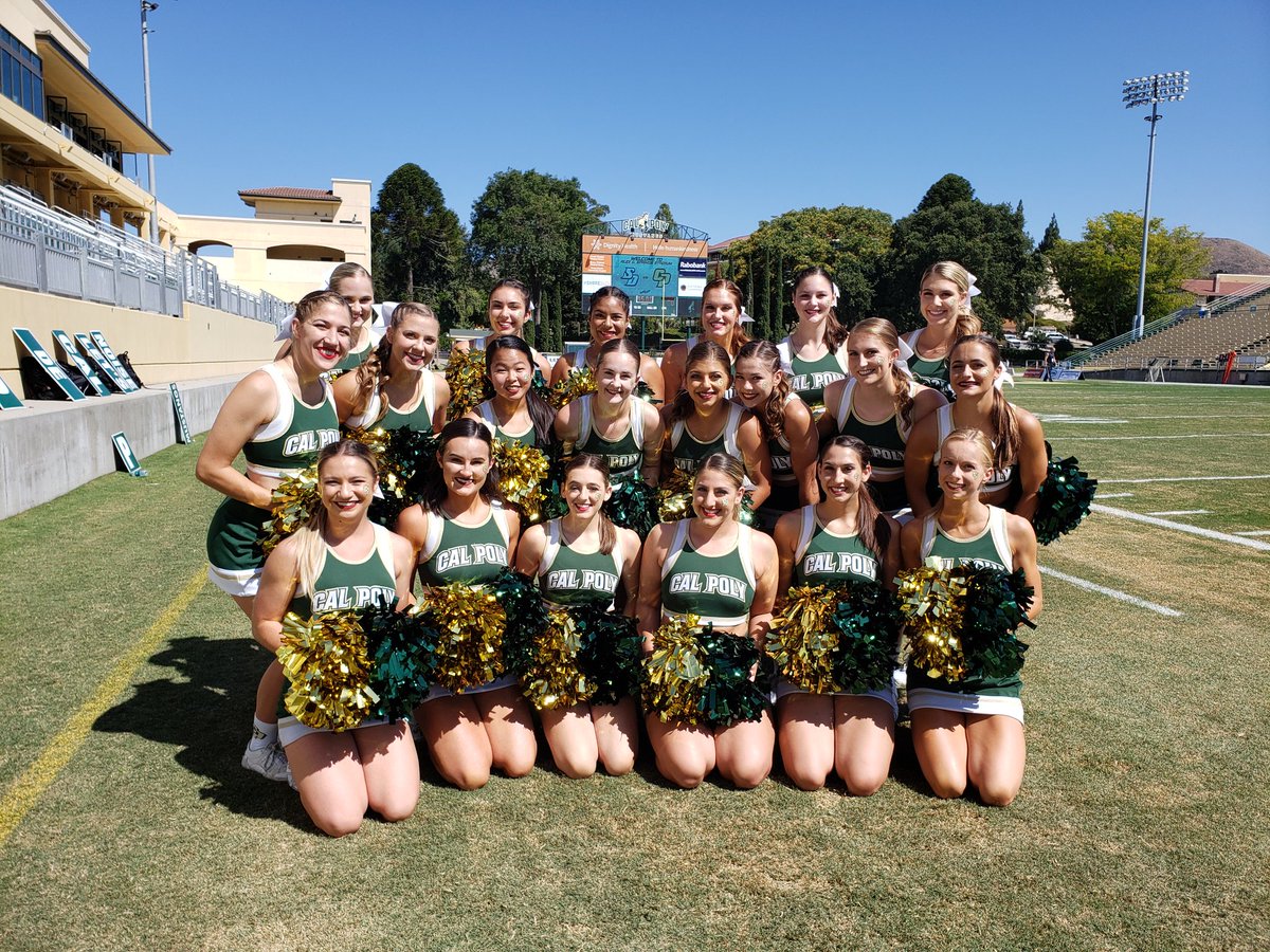 Had an amazing first football game of the season! #RideHigh #MustangFamily #CalPolyCheer