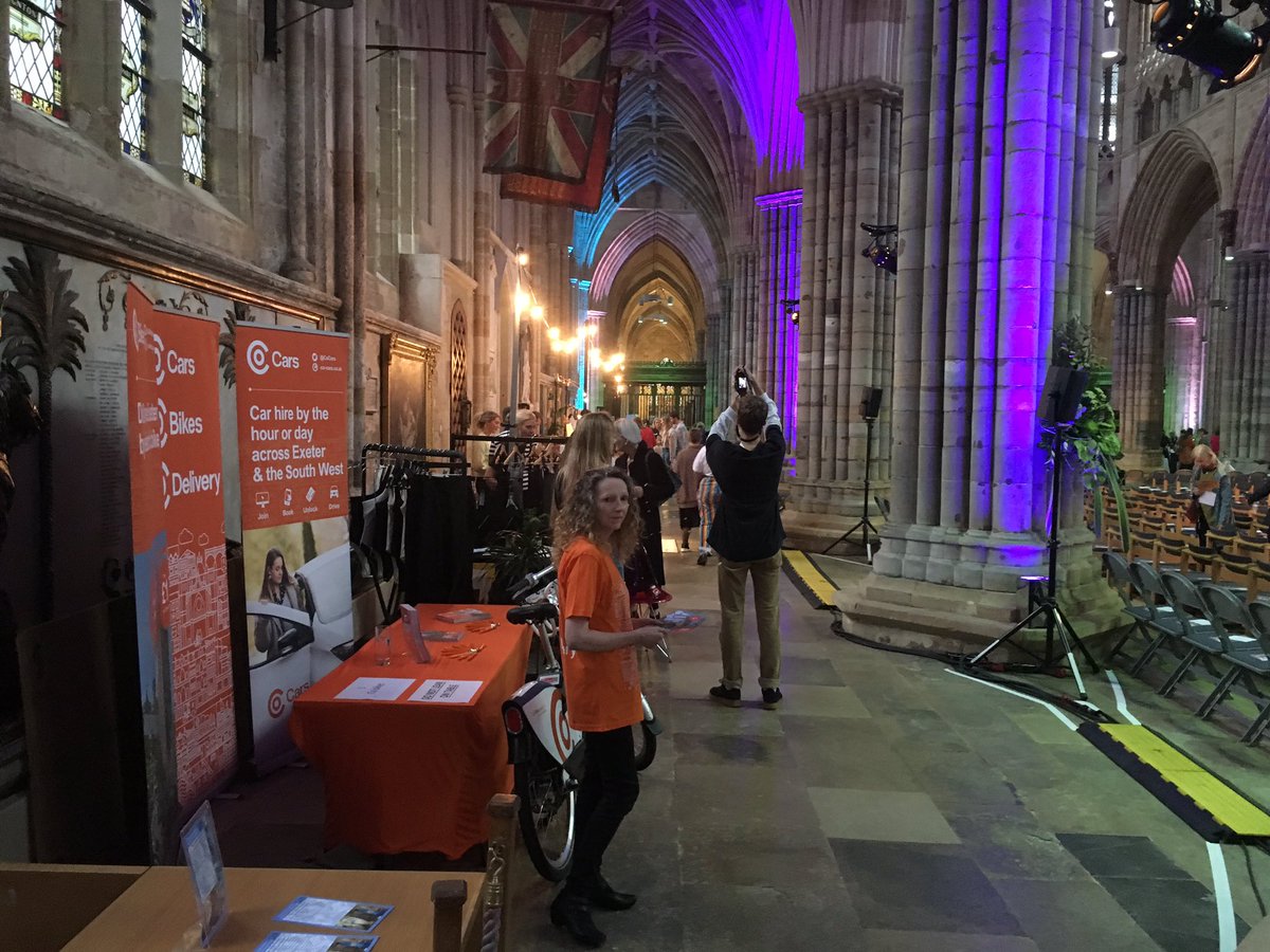 CoCars's tweet photo. And we’re off! @sanchosshop @CoBikesElectric 
@slowfashionshow
#efbw
#sanchosshop
#slowfashionshow
@tweetinexeter https://t.co/19kIbw4SC7