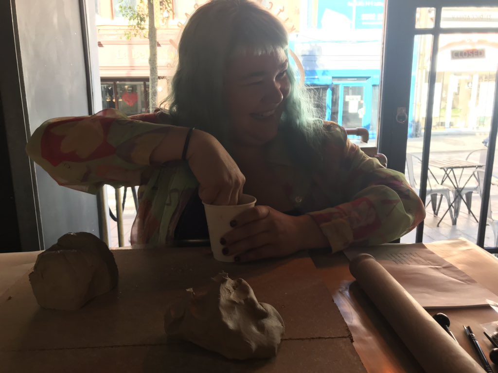 Pretty bloody good day in Hanley today for the @airspacegallery <a href="/BCBfestival/">British Ceramics Biennial</a> #focusonhanley event - clay, people, discussion and now throwing pots and karaoke- what’s not to love? <a href="/StokeontrentBID/">Stoke-on-Trent BID</a> - well done for making this happen!