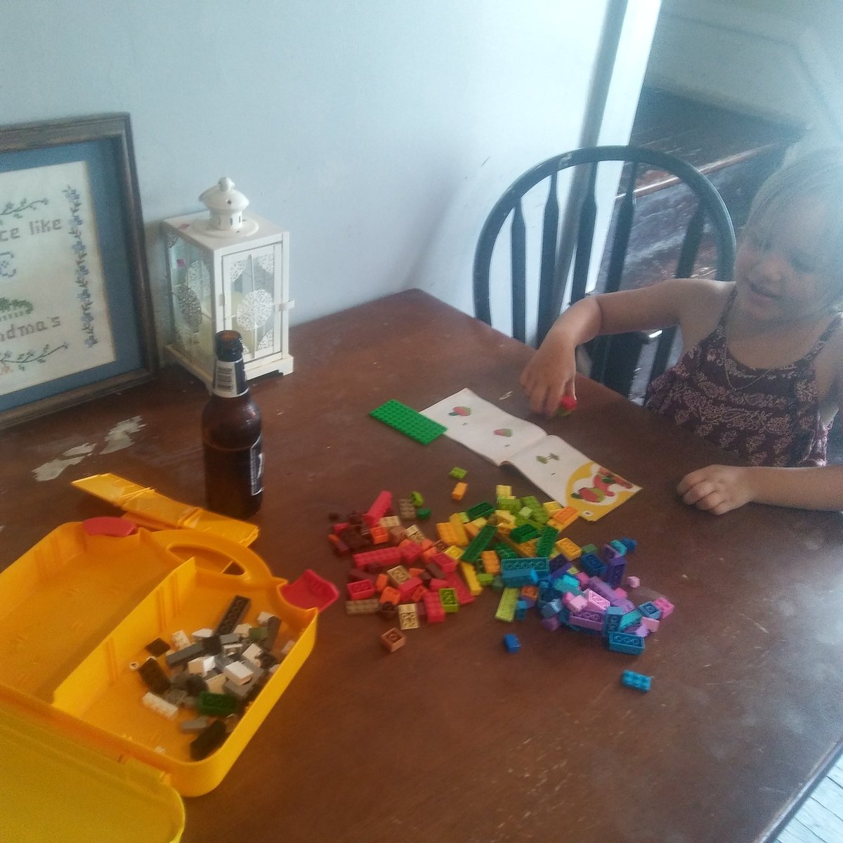 Pop Pop gonna learn this kid about old school Legos