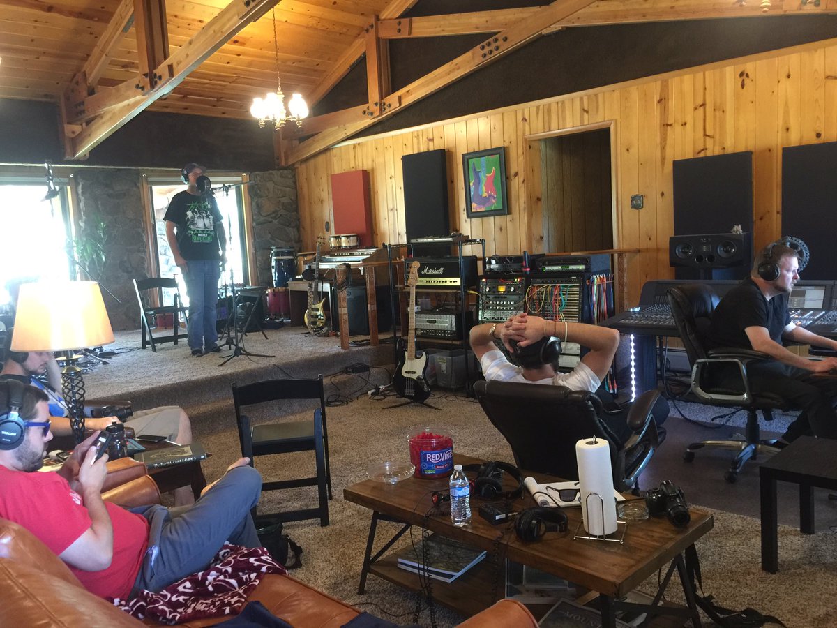 IndigenousRobot's tweet photo. Making history @thespotstudios the new #caribouranch right here in the Rocky Mountains! Awesome group of people making music and enjoying the fresh mountain air! https://t.co/BaY3IZXsSa