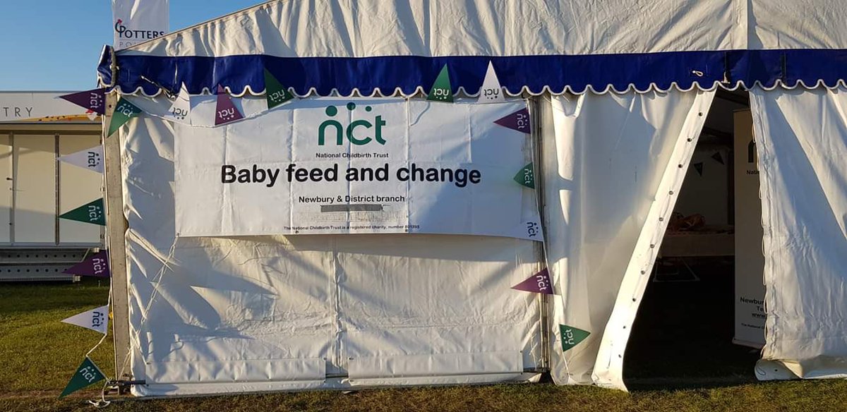 If you need feed/change facilities at Newbury Show tomorrow (or just shelter from the weather!) we’re on Avenue V, close to the Newbury Building Society gate, with a nice view of some cattle! (The change facility on the map in Avenue E is not an NCT one.)