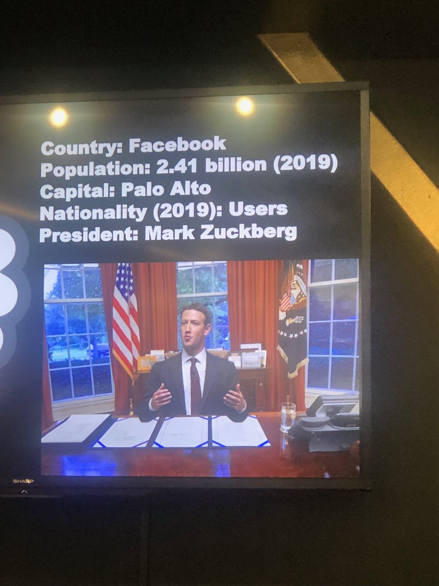 mikajoyworld's tweet image. The country of Facebook via ⁦@chrisategeka⁩ #ethicaltechsummit #alltechishuman