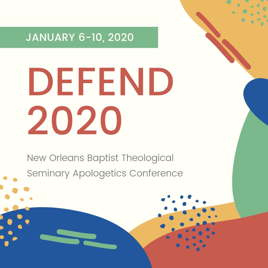 Hey guys! This January, we’re wanting to take a group of students to the Defend apologetics conference in New Orleans. If you’re interested in attending, contact Michael Pelter. For more info, the conference website is in the bio!