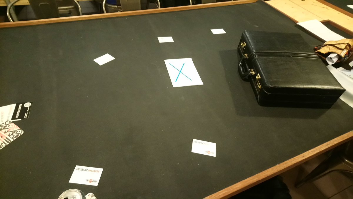 Tabletophoard's tweet photo. All ready to run #TheSpyGame by @followblackcats at the #NMDLaunch for @NMDLondon.
Agents assemble! https://t.co/638zuPfxjN