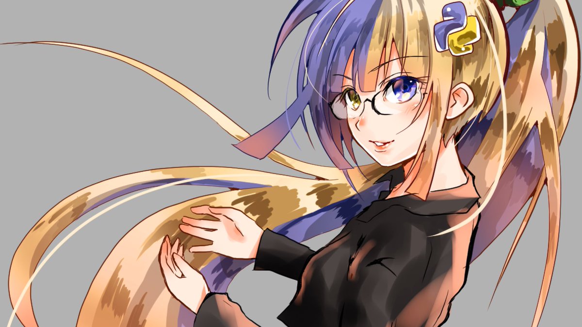 chomado's tweet image. #技術書典 で配る #Pythonちゃん 絵を
当日の朝に仕上げる限界オタク実況 :smile:

取り敢えず人物の塗り終わった！
次は背景
#技術書典7