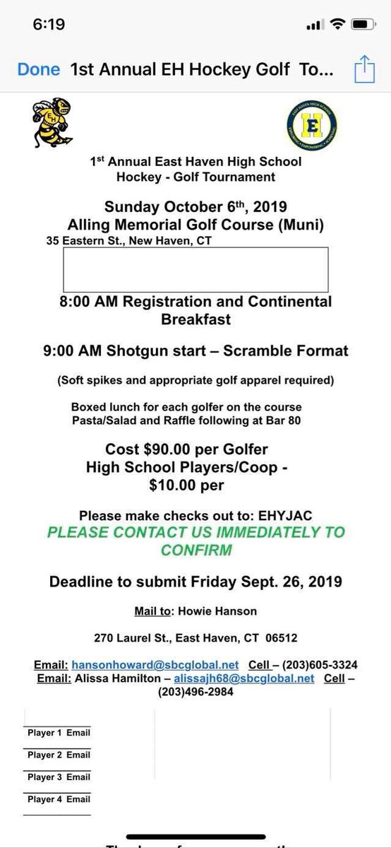 Anybody interested in playing get in touch with Mrs. Hamilton or Mr. Hanson, last week to do so!