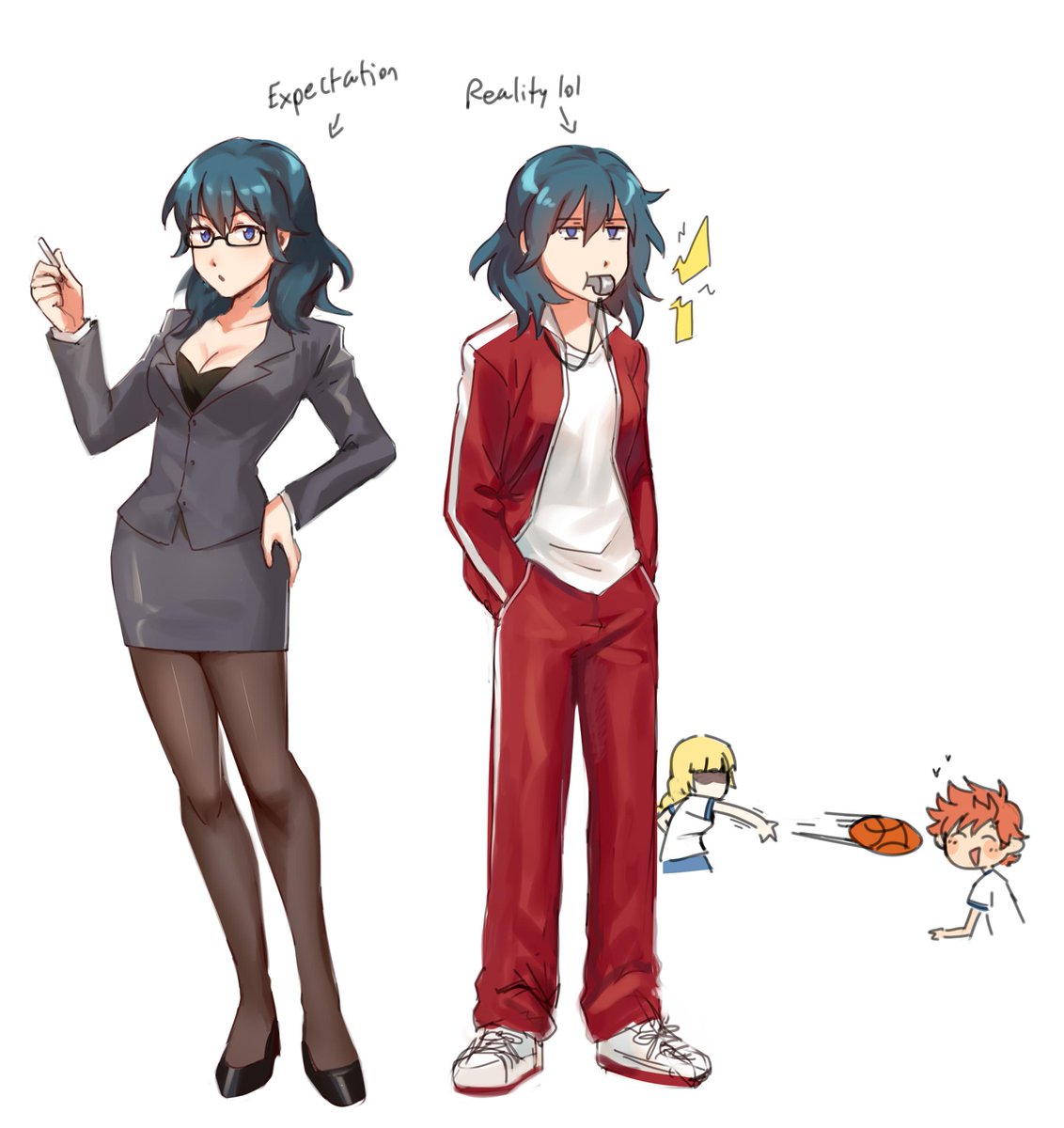 I just wanted to draw school uniforms lol