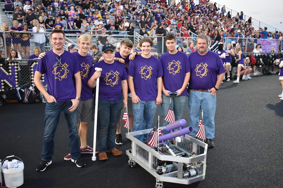 Shooting t-shirts at the homecoming game! #4655
