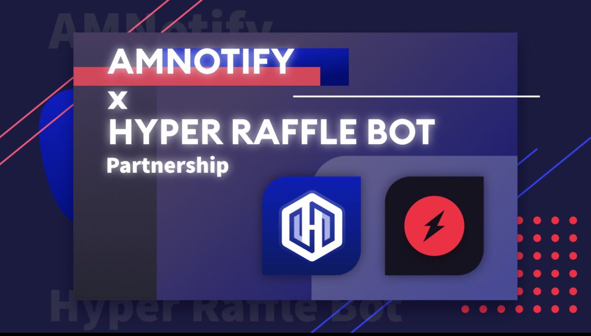 AMNotify's tweet image. Announcing AMNotify x @HyperRaffleBot partnership!

- AMNotify users (&amp;amp; regions) will now have access to 1 Hyper GB per month

- Hyper users will have access to AMNotify tools and resources

RT this tweet, Follow us &amp;amp; Hyper, 1 Winner will get Free Copies of Hyper and AMNotify 👀!