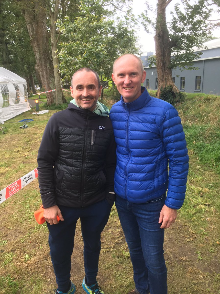Two former <a href="/CyclingIreland/">Cycling Ireland</a> national champs <a href="/eugeboy1/">Eugene Moriarty</a> and Ray Clarke meet randomly at the <a href="/KerryCrusaders/">The Kerry Crusaders</a> 24hr ultra run event in <a href="/LoveListowel/">Love Listowel</a>  today ! What are the chances !!!