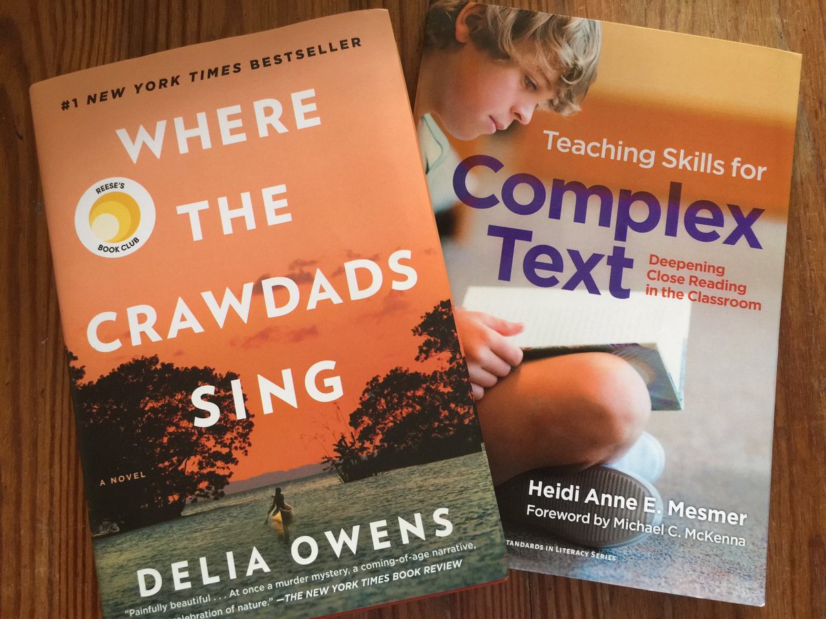 ShettelLara's tweet image. Living a balanced reading life with these wonderful books! @ReesesBookClub Delia Owens and @haemesmer 
#teacherreader #DeliaOwens #CloseReading