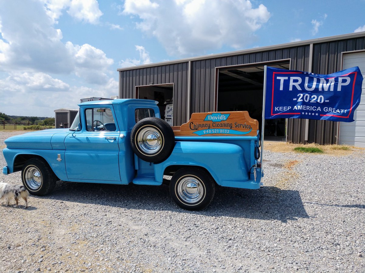 DavidsChimney's tweet photo. @POTUS getting the word out in Springtown, Texas today during our wild west festival parade. Keep up the hard work Commander and Chief. God Bless From Texas https://t.co/RHUUrsUHOR