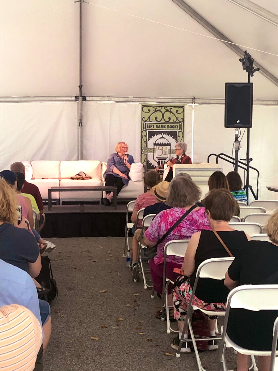 STLcwescene's tweet photo. Kris Kleindienst and @maryengelbreit in conversation at #BookFestSTL! https://t.co/lTg3SW3EDS