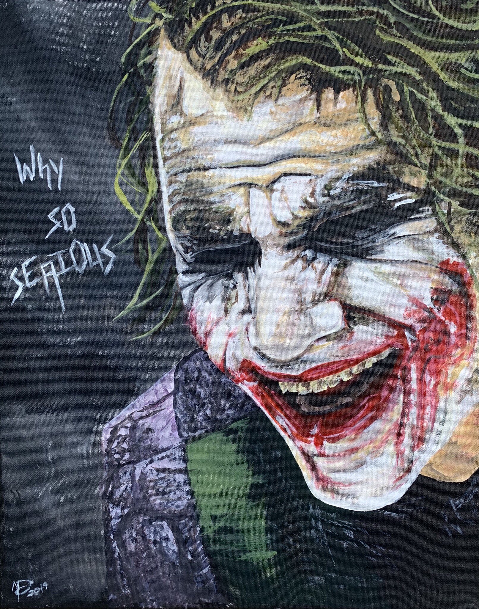 JOKER Drawing 12 x 18 034  Heath LedgerBatmanThe Dark Knight Rises  Artwork  eBay