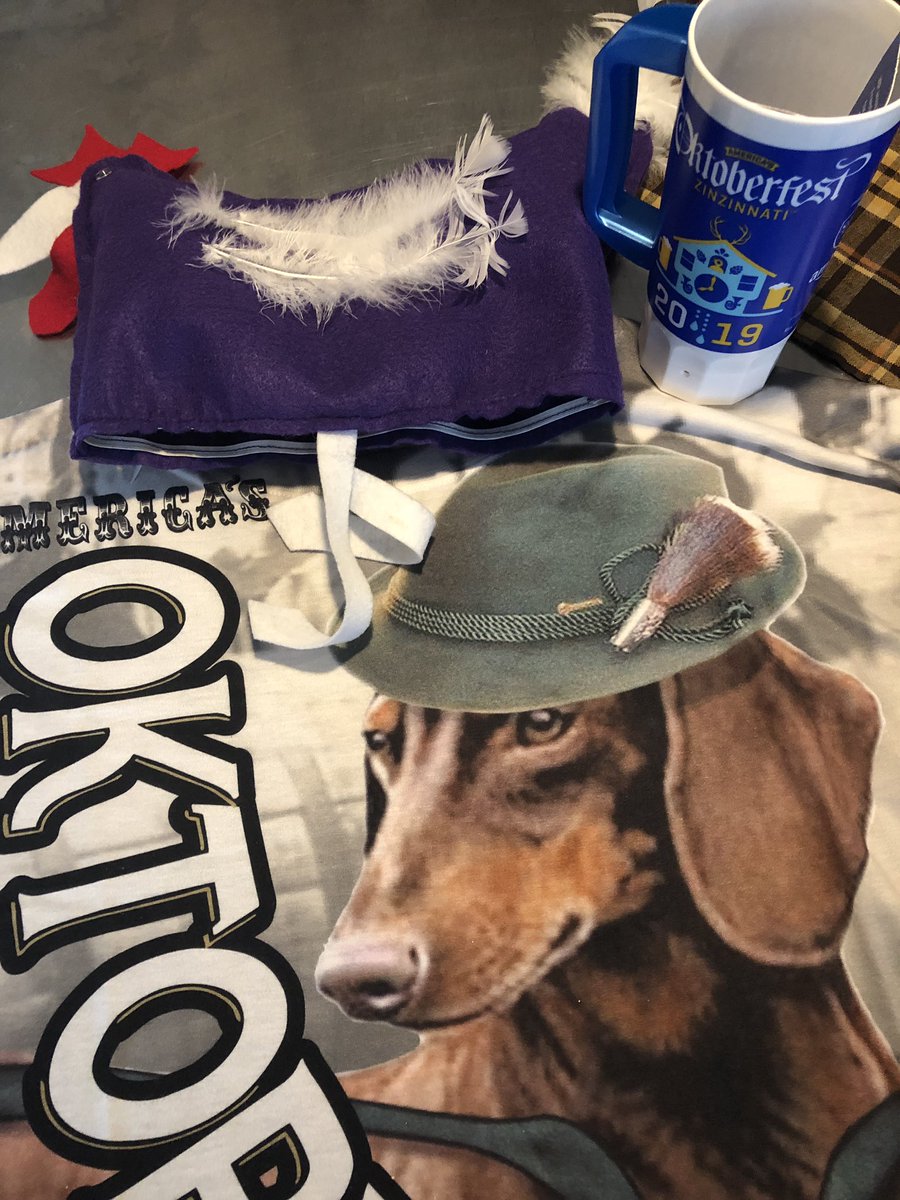 Evan Millward (@evanmillward) on Twitter photo Chicken hat ✅
Daschund shirt ✅
<a href="/OktoberfestZinz/">Oktoberfest Zinzinnati</a> stein ✅
Ready to lead the #ChickenDance at 5PM on the <a href="/SamAdamsBeer/">Sam Adams Beer</a> stage at Second and Main with @kristyn_wcpo! 🐔🐥 <a href="/WCPO/">WCPO 9</a> Chicken hat ✅
Daschund shirt ✅
<a href="/OktoberfestZinz/">Oktoberfest Zinzinnati</a> stein ✅
Ready to lead the #ChickenDance at 5PM on the <a href="/SamAdamsBeer/">Sam Adams Beer</a> stage at Second and Main with @kristyn_wcpo! 🐔🐥 <a href="/WCPO/">WCPO 9</a>