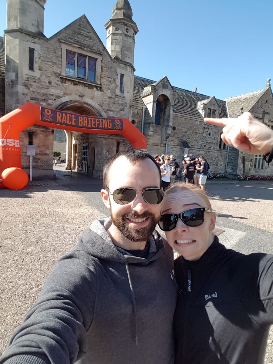 Race briefing done, bike racked, transition bag packed and carbs loaded, despite the facial expression I’m ready for you #outlawx #bringiton now it’s time for bed before a 4am alarm!! #nightnight