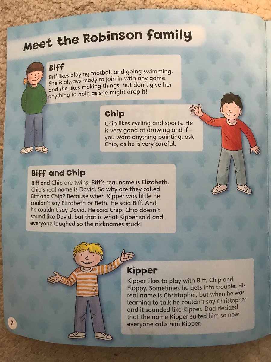 How old were you when you found out Biff, Chip and Kipper were actually called Elizabeth, David and Christopher? And don’t say 4 years old!!!

I was precisely today years old 😂😂😂

Now wondering what else is a lie!!!