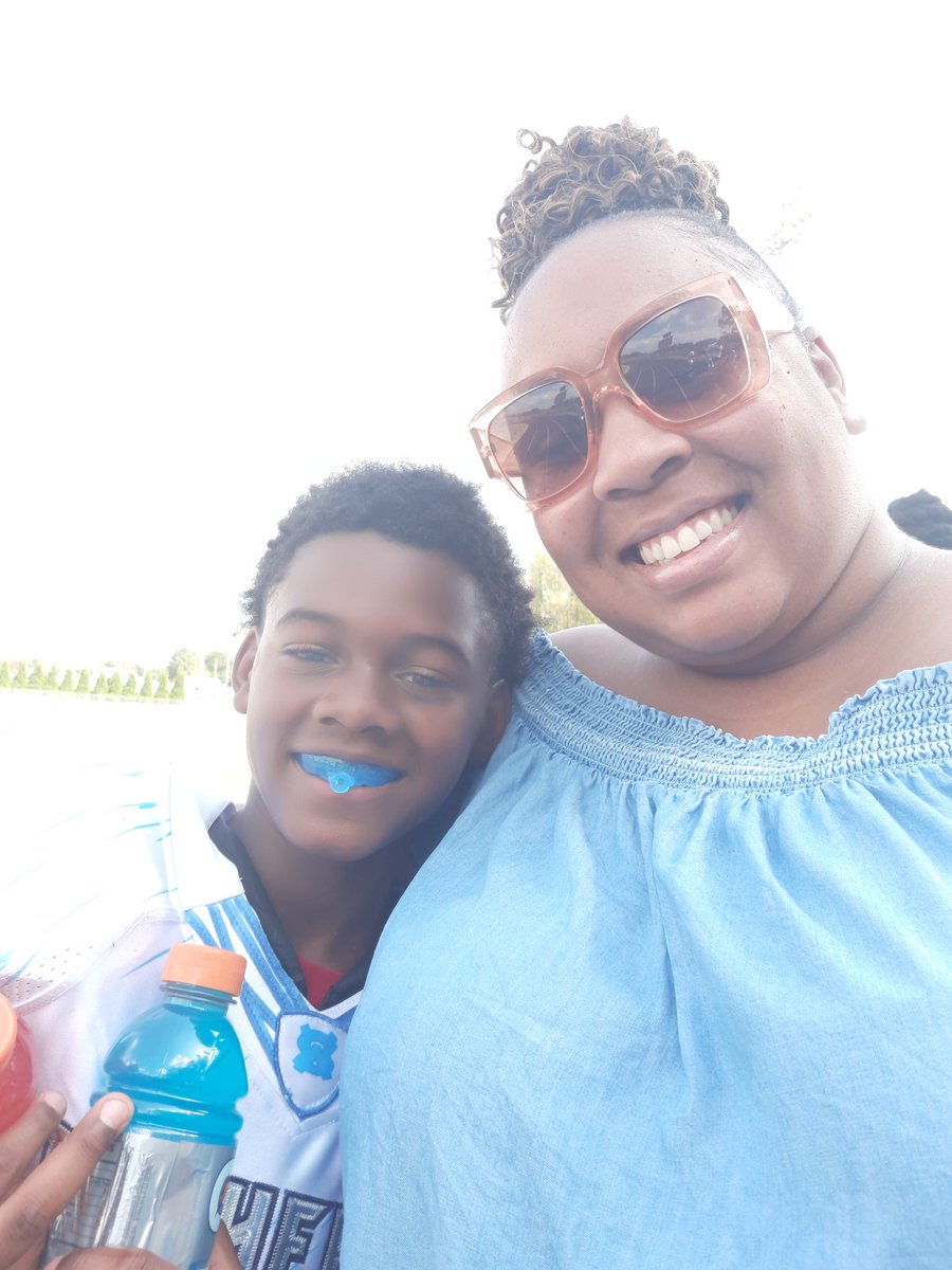 Had the pleasure of seeing one of my scholars play football today. First win of the season, 40-0! The classroom is not the only place you can reach scholars. One of the many perks of being a teacher!🤗 <a href="/GibsonGrizzlies/">Gibson Elementary</a> #SaturdayFootball #ProudTeacher #TarHeels4theWin