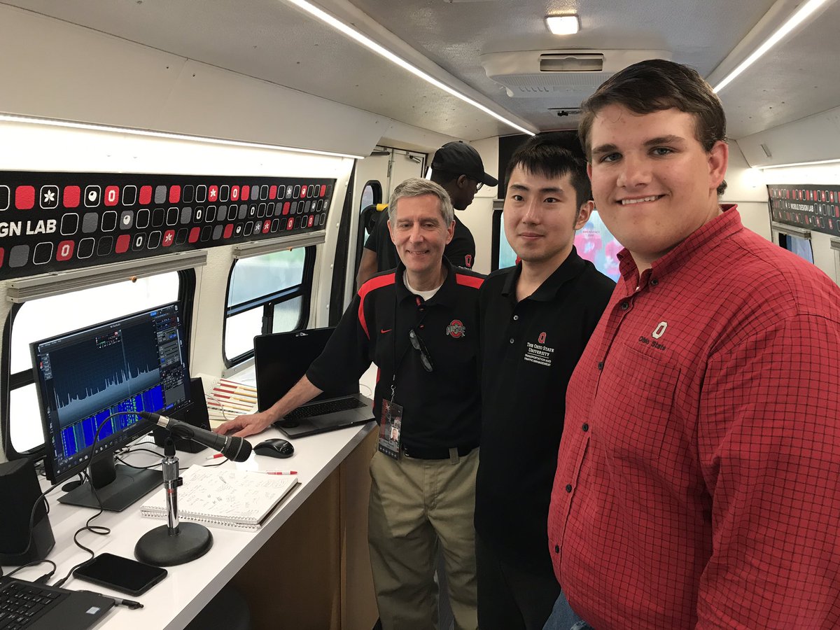 medflygenes's tweet image. Stopped by our Mobile #DigitalFlagship Design Lab near #TheShoe - taken over today by our @OhioState Amateur Radio club! We plan to teach coding and app development to 5,000 students, staff, and faculty this year, and the Mobile Design Lab is a big part of that outreach.
