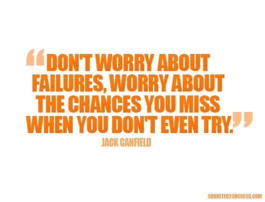 Re3Consulting's tweet photo. Do ‘t worry about #failures, worry about the chances you miss when you don’t even try. #MondayMotivation https://t.co/zXn05kOFrc