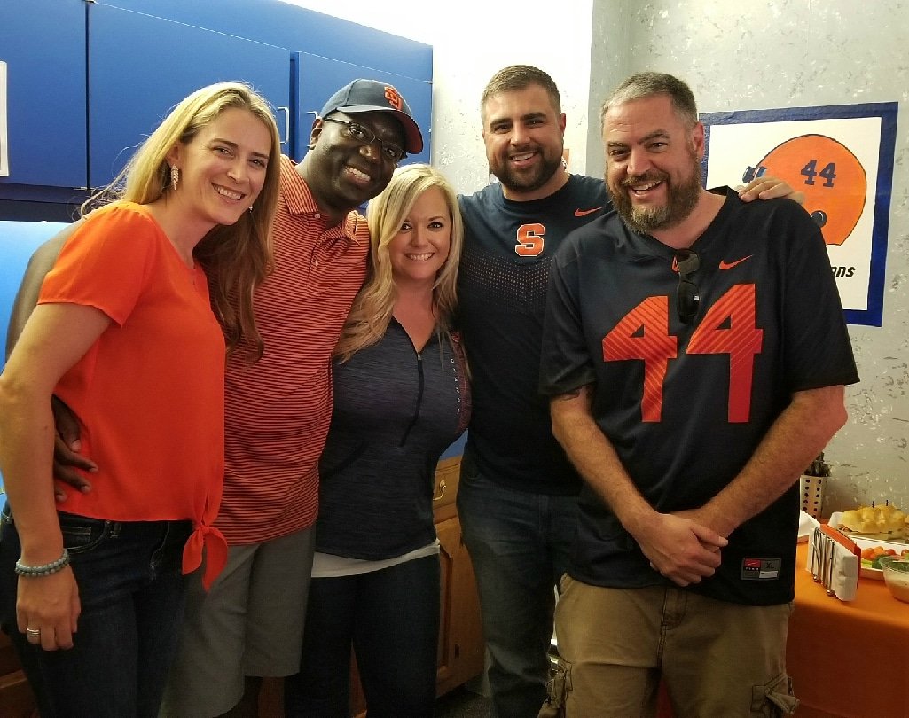 CUSEblonde24's tweet photo. Work people for the game 🍊🏈 #204 #Excellus https://t.co/wO57gI5KBI