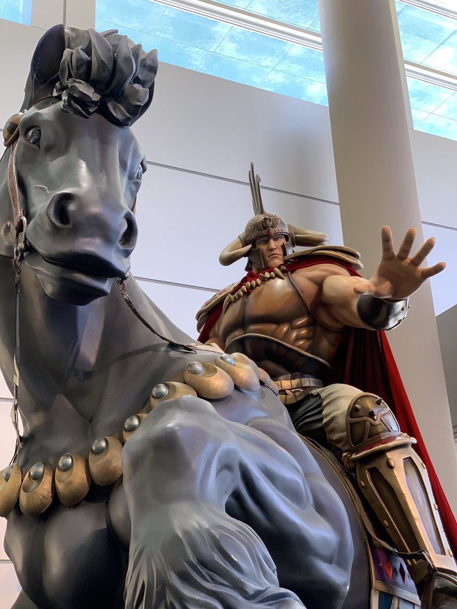 稲田真理 鳥取県倉吉市 円形劇場くらよしフィギュアミュージアムで Kaiyodo北斗の拳フィギュアワールド 未来中心で ラオウ黒王号 等身大フィギュアを見る いつも 海のリハクがツボ