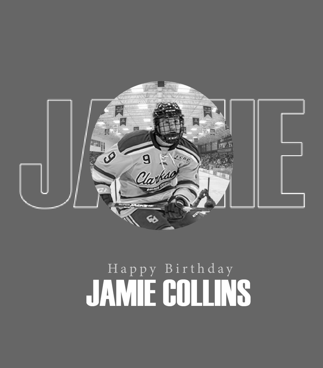 Happy Birthday to sophomore forward Jamie Collins! 
