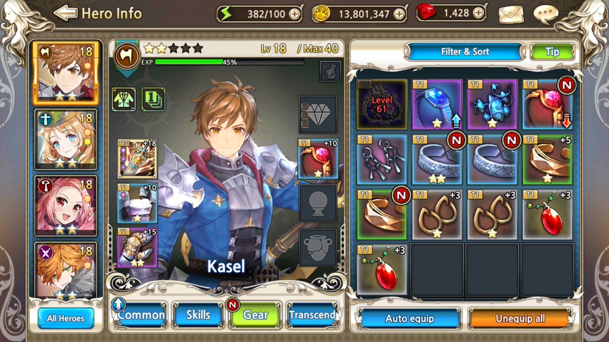 The protagonist, Kasel. According to  @snow_fog, he looks like Gran from GBF