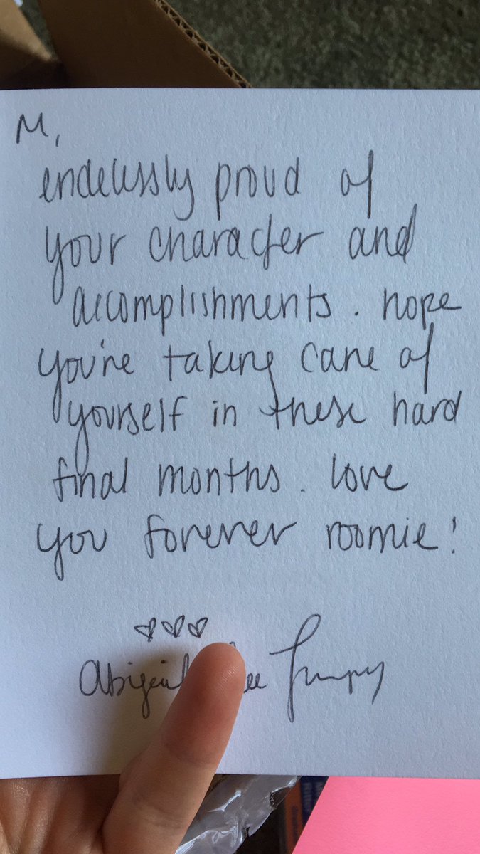 MeganRitter16's tweet photo. (a personal) graduate school necessity: an unwavering support system...and gift baskets of chocolate help too https://t.co/5tgrFnEyU8