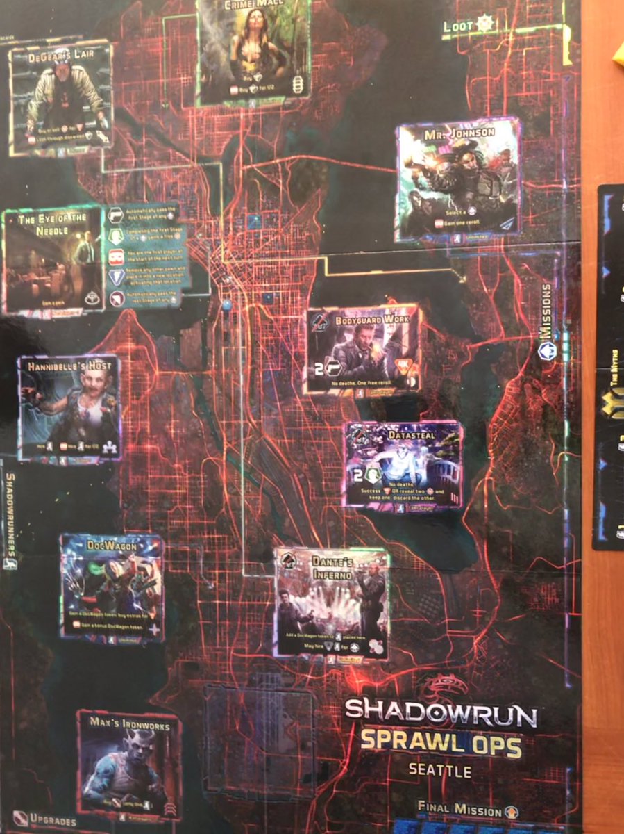 thing12games's tweet photo. Playing #ShadowrunSprawlOps by @catalystgamelab with @realomegagamers and friends. https://t.co/UR6XnqN312